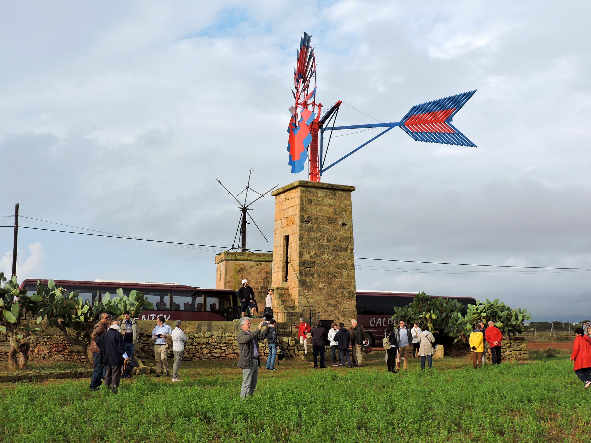 XI International Molinology Conference. Visit to Can Morey water pumping windmill.